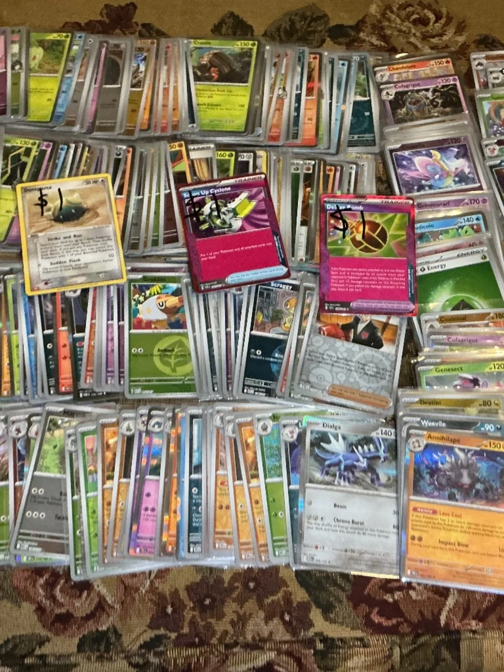 Pokemon Holo and reverse holo english card lot of 269 cards from 2020s